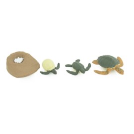 Collectible Wildlife Gifts Sea Turtle Life Cycle, 4 Piece Toy Set Realistic Rubber Model, 2.75" CH994 BB215