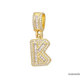 STARCHENIE 14K Gold Plated Diamond Initials Necklaces, Alphabet Pendant Letter A to Z Necklaces for Women man with Gift Box | Adjustable Chain, Minimalist, Tiny Dainty Alphabet Choker Necklaces:_L