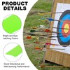 sourcing map Arrow Vanes Arrow Fletching 4" Shield Shape Turkey