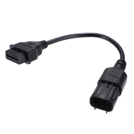 X AUTOHAUX 1 Pcs 16 Pin Female to 8 Pin OBD2 Connector Cable for Polaris EOBD OBDII Cable Adaptor for Polaris ATV Motorcycle