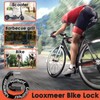 Looxmeer Bike Lock, Heavy Duty Bicycle Lock, 90cm High Security