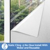 HIDBEA Frosted Window Privacy Film - Non Adhesive Static Cling