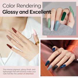 Modelones Dip Powder Nail Kit Starter, 30 Colors Trendy Popular Acrylic Dipping Powder Set with Top/Base Coat Activator for French Art Manicure Salon DIY