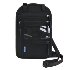 JEELAD Passport Case, Skimming Prevention, Neck Lowering, Passport Cover, Security Pouch, Passport, Card Case, Travel Wallet, Passport Bag, Pouch, Multi-functional Storage Pocket, Large Capacity,