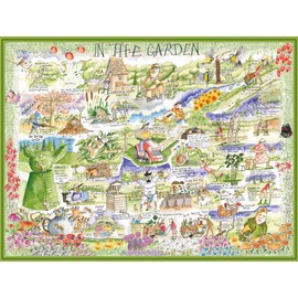 1000 Piece Puzzle For Adults - In The Garden By Tim Bulmer, Large Puzzle 66cm X 50cm In Size. Challenging To Complete But Fun And Humorous