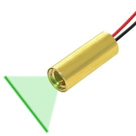 Quarton VLM-520-27 LPA Green Line Laser Module, Direct Green Laser Diode, Class I, Line Width 3.5mm @10m, 520nm, 90 Emitting Angle