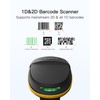 Inateck 2D Wireless Barcode Scanner, Bluetooth 5.0, 2.4Ghz Smart Base,
