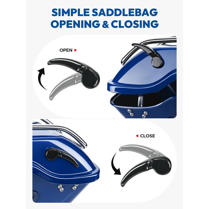 ANONEMOTO Saddlebag Latches Kit, Saddlebag Lifters Compatible for Harley Touring