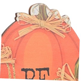 FELTECHELECTR Wooden Pumpkin Table Sign for Autumn Decor Rustic Fall Pumpkin Adornment for Thanksgiving Creative Harvest Decoration