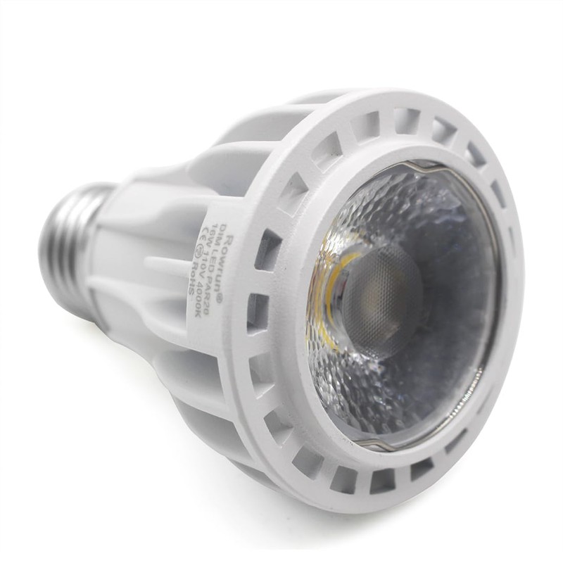 Rowrun PAR20 LED Bulbs 100W Equivalent 16W, Dimmable 3000K Warm