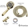 G-Promise Handheld Shower Head High Pressure 6 Spray Settings, Detachable