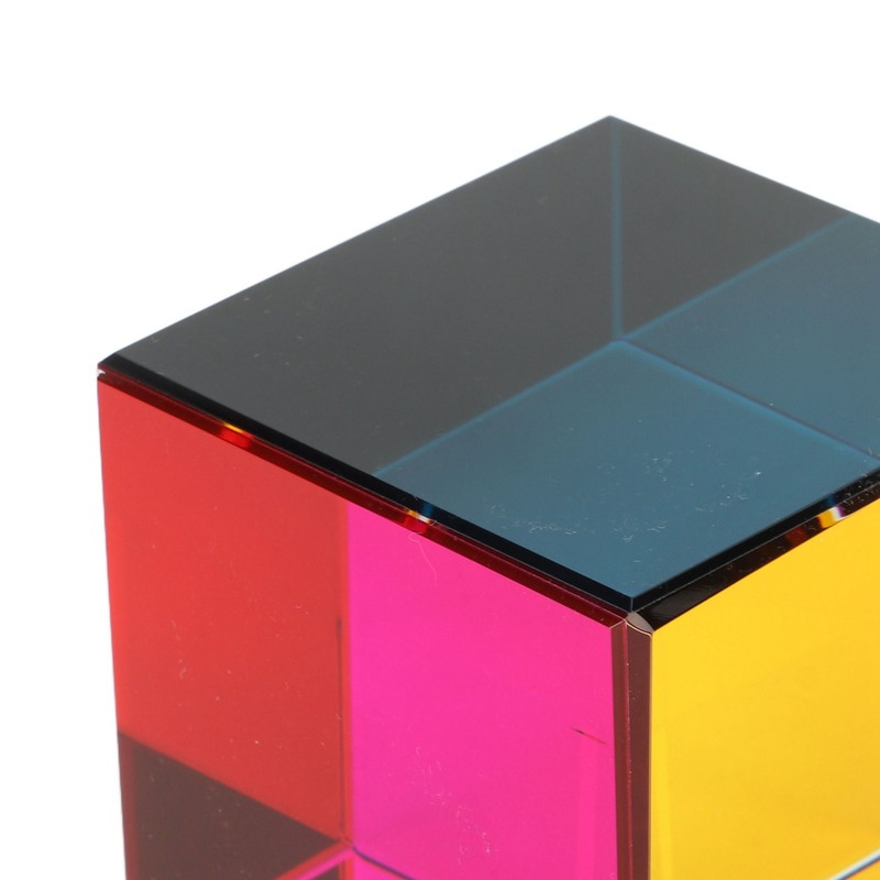 Color Cube Optical 6 Sides Cube Optical Cube Prism for