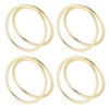 12pcs Spiral Napkin Rings Matte Gold Electroplating Prevent Fading Table