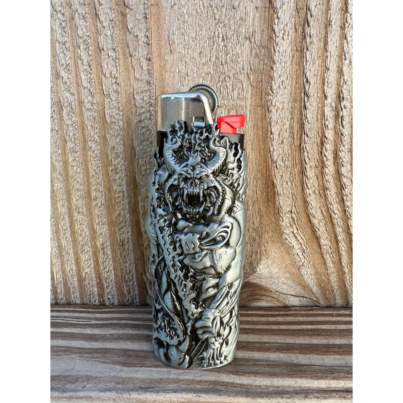 Metal Lighter Case Cover Holder fits BIC Lighter Full Standard