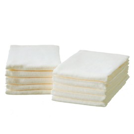 Gauze Hand Set of 10 Single Sided Gauze Hand Towel, Made in Japan, Senshu Towel (Approx. 12.6 x 13.0 inches (32 x 33 cm)), Off-White
