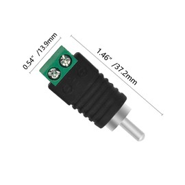 WMYCONGCONG 20 RCA Male Female Adapter Set Phono RCA to AV Screw Connection Phono Plug Solderless Converter Audio Video Speaker Wire Connector for CCTV Applications