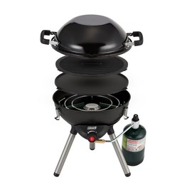 Coleman 4-in-1 Portable Propane Grill with 4 Cooking Attachments, Grill/Stove/Griddle/Wok with 7000 BTUs of Power for Grilling, Tailgating, Camping, BBQ, & More