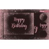 Pink Happy Birthday Backdrop Rose Gold Dot Glitter Sparkle Girl