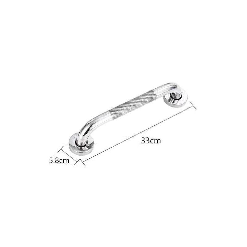 12inch/30cm Anti Slip Shower Wall Grab Bar Handle, Knurled Stainless