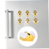 Zerodeko Cute Bee Magnets for Refrigerator 20PCS Small Fridge Stickers