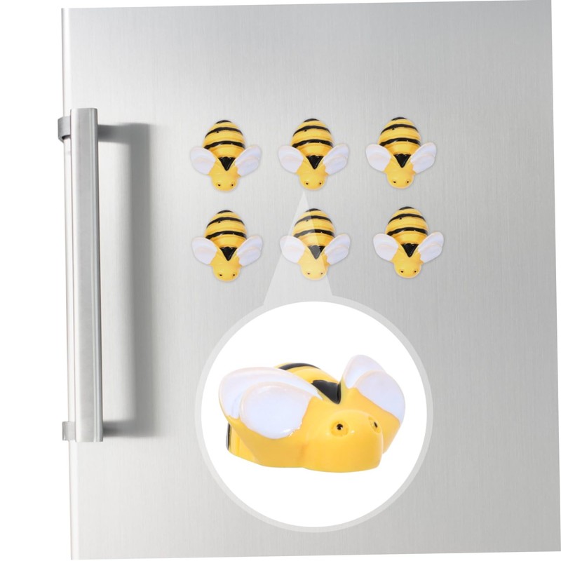 Zerodeko Cute Bee Magnets for Refrigerator 20PCS Small Fridge Stickers