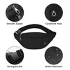 Hao Zhu Bum Bag Running Belt 3 Pockets Adjustable Black