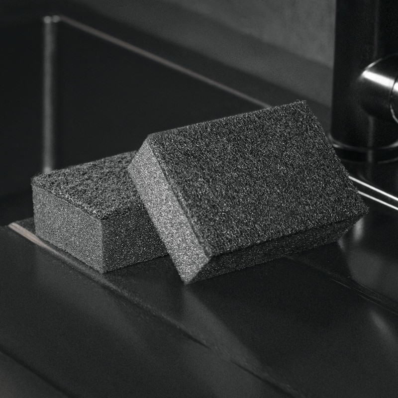 Black Sweden Home SVAMP Sponge Kitchen Sponge Black, Pack of