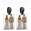 2Pcs Etiquetas de Equipaje Personalizadas con Foto para Maleta