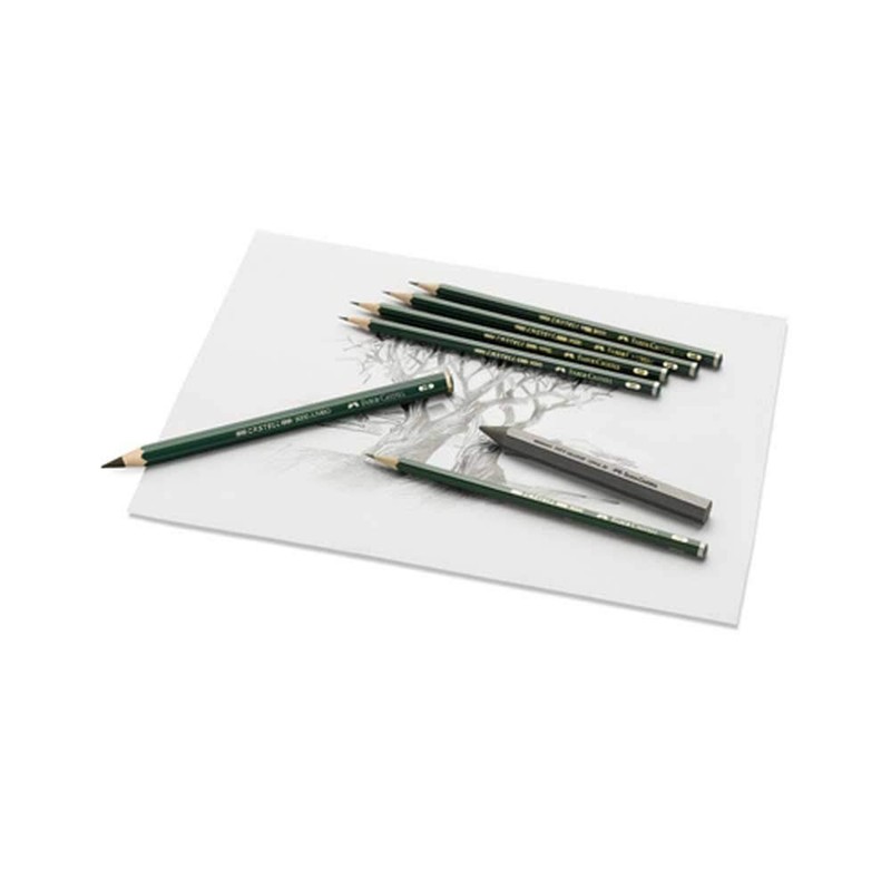 FABER-CASTELL 119063 Set of 6 Castell 9000 Graphite Pencils in