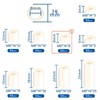 SWTYExt Spacer Sleeves Plastic M8 Round Spacers Pack of 50