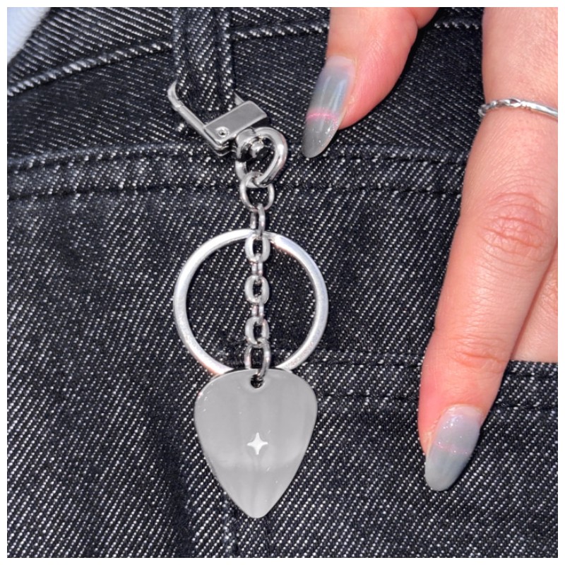 GLOW Guitar Pick Keychain 1ea