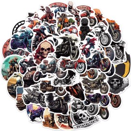 Motorcycle 10 Random Classic Motorcycle Stickers Retro Automotive Laptop Hydro Yeti Decals