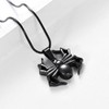 Spider Shape Urn Necklace for Ashes for Men Stainless Steel