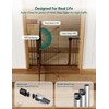 29-55" Extra Wide Baby Gate with Door, PressGuard P7, Brown
