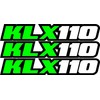 Klx110 - Pegatinas para matrícula de coche con basculante para
