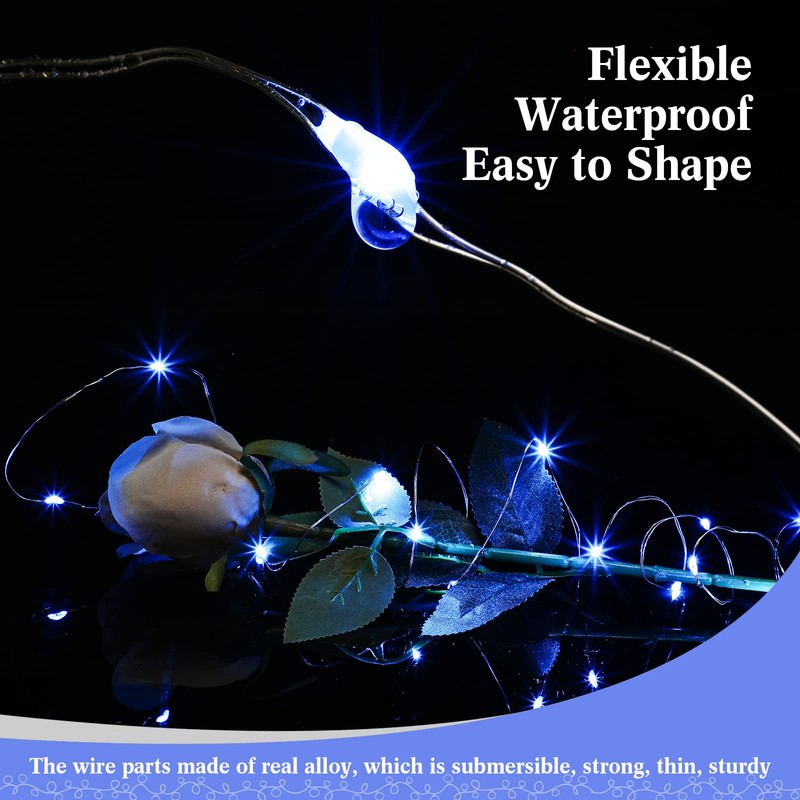 Hortsun 100 Pack Fairy Lights Battery Operated 3 Speed Modes,