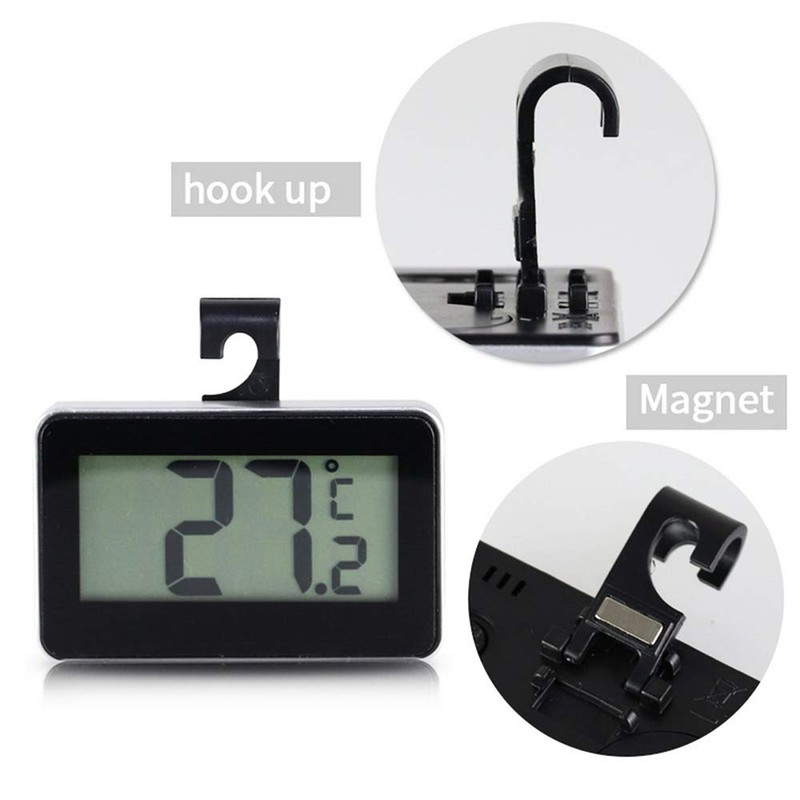 Meichoon UD05 Refrigerator Thermometer, Digital Display for Fridge and Freezer,