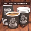 Eurocali 200 Espresso Paper Cups 65 ml Biodegradable Coffee Disposable