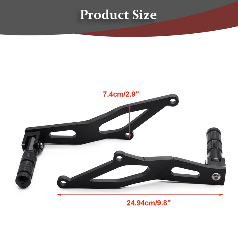 Passenger Peg Lowering Brackets Fit for 2023-2024 REBEL CMX300 /