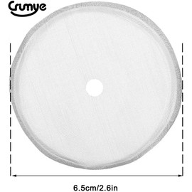 5-PIECE French Press Replacement Filters, 2.6 Inch Stainless Steel Mesh Filters Replacement Screen for 12 oz/350 ml 4 Cup French Press Coffee Makers Tea Particles and Coffee Grounds Filters