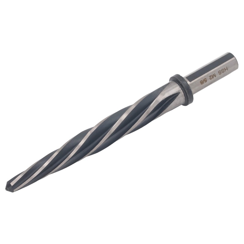 Construction Reamer 5 Flute 5/8in 12.7mm Diameter Round Shank Spiral
