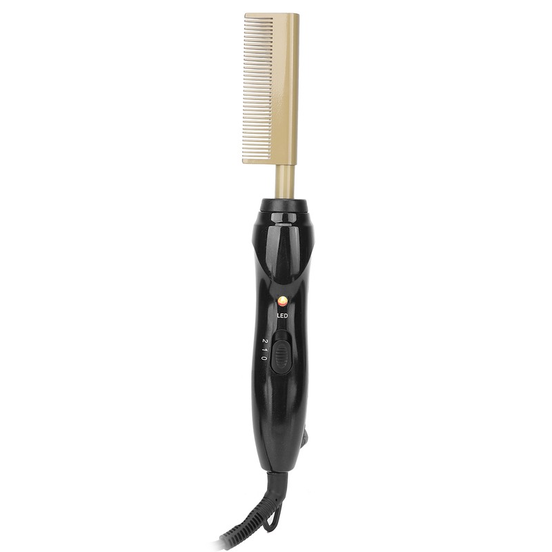 Electric Hot Comb Multifunctional Temperature Adjustable Hair Straightener Comb Styling