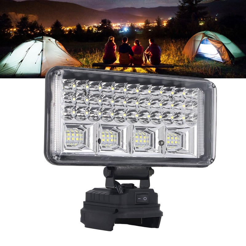 6000lm Cordless LED Work Light Waterproof Emergency 14.4V‑18V Lithium Battery