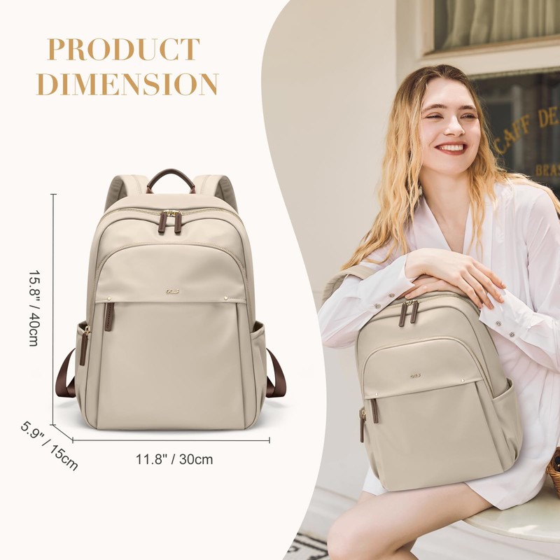 Stylish Laptop Backpack for Women Computer Bag Fits 14 Inch
