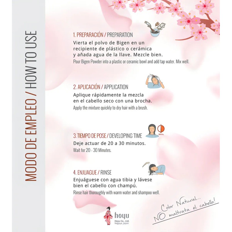 Tinte Bigen Tinte para cabello tono 47 castaño oscuro para