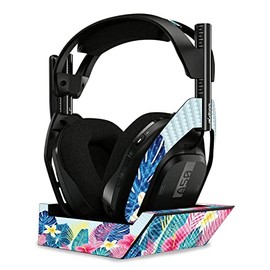 MightySkins Carbon Fiber Skin Compatible with Astro A50 Wireless Headphones + Base Station (Gen 4) - Summer Vibes | Protective, Durable Textured Carbon Fiber Finish | Easy to Apply | Made in The USA