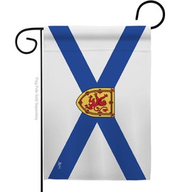 Canada Provinces Nova Scotia Garden Flag Regional Canadian Territories Region Country Particular Area Small Decorative Gift Yard House Banner Double-Sided Made in USA 13 X 18.5