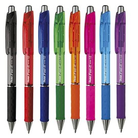 Pentel Feel-it 1.0mm Feel-it Snap-on Ball - 8 Colours - BX480