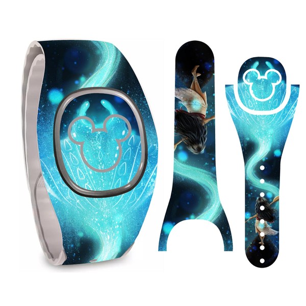 Water Princess Watercolor and Stingray Magic Band + Skin Vinyl