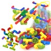 80 Pieces Toy Pipe, Tubular Spout Construction Building Blocks, Fun